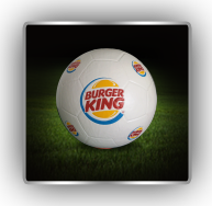 Balón publicitario futbol Burger King