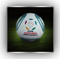 Balón publicitario futbol Copa Santander Libertadores
